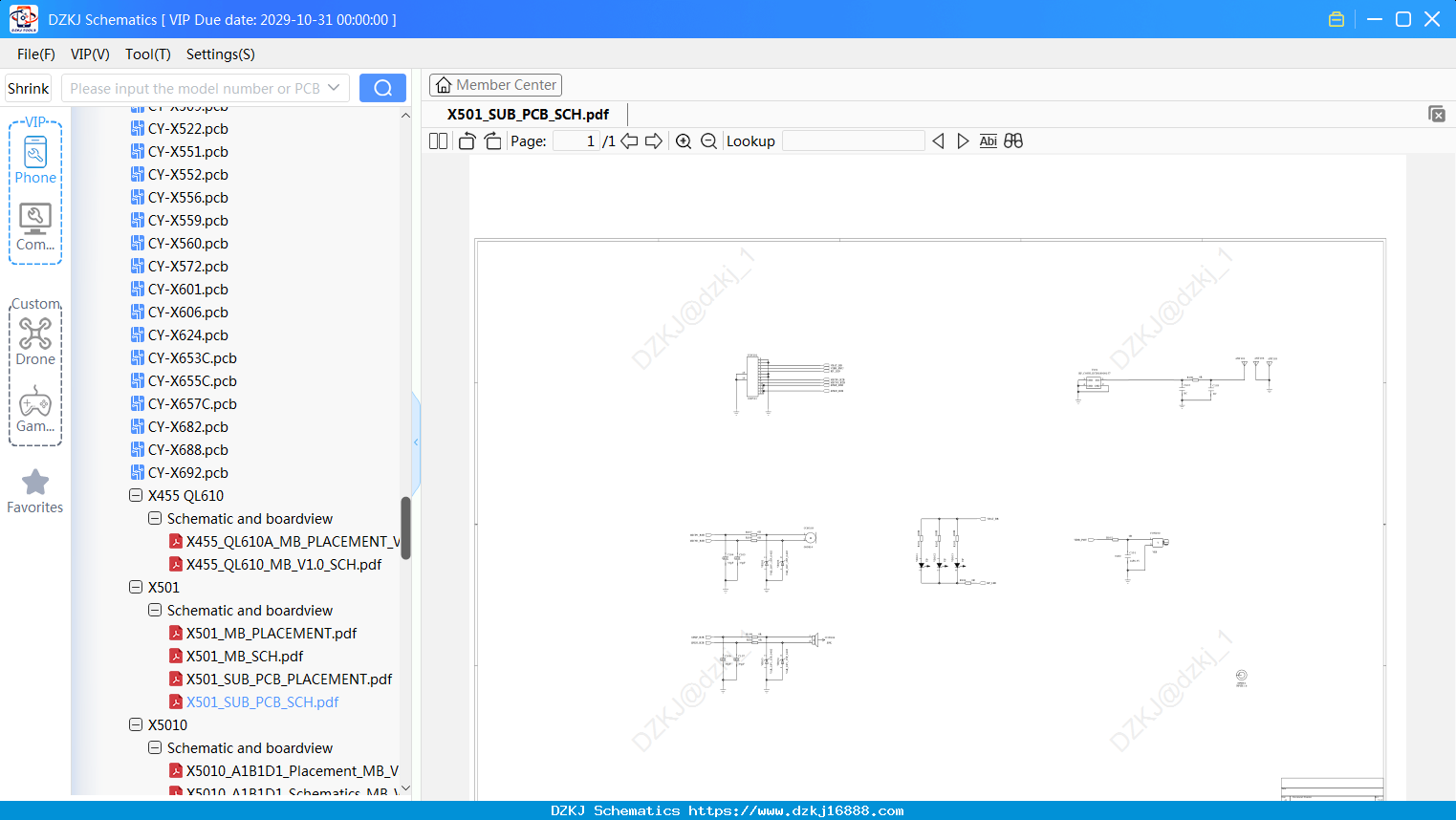 Infinix X501_SUB_PCB_SCH